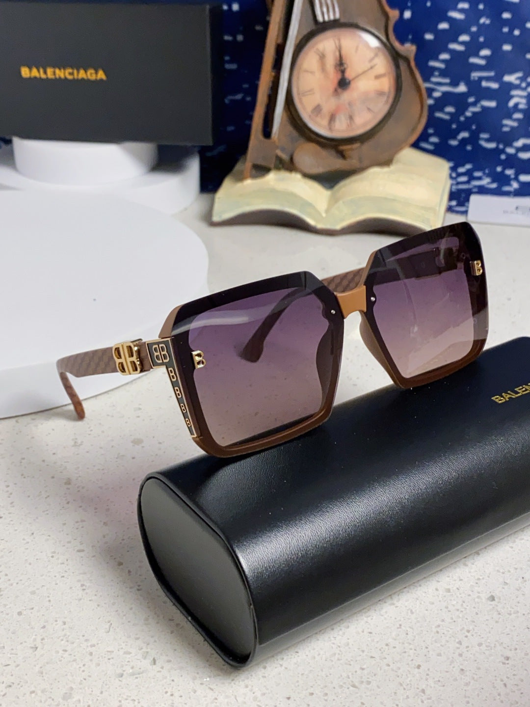 Balenciaga Square Gray Lens Sunglasses for Men & Women - 867211 - detail image 9