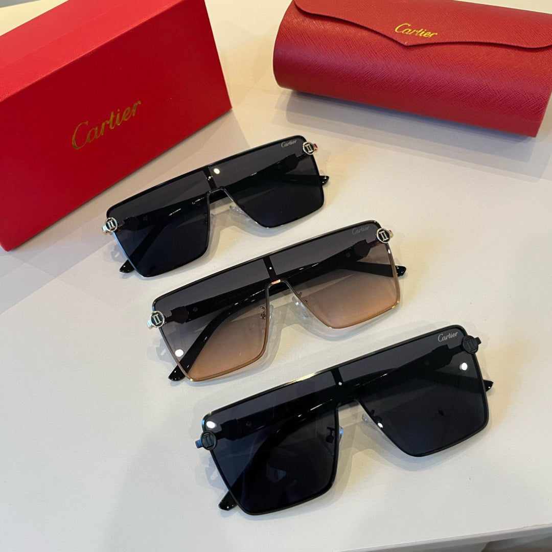 Cartier Lightweight Metal Rimless Silver Lens Sunglasses for Men & Wo - 935062 - detail image 11