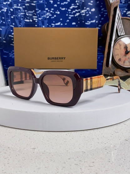 Burberry Rectangular Red Lens Sunglasses for Men & Women - 487410