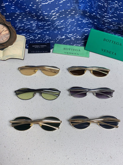 Bottega Veneta BV1386 Oval Silver Lens Sunglasses for Men & Women - 487959 - detail image 10