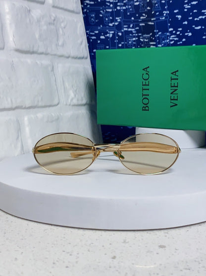 Bottega Veneta BV1386 Oval Silver Lens Sunglasses for Men & Women - 416441 - detail image 2