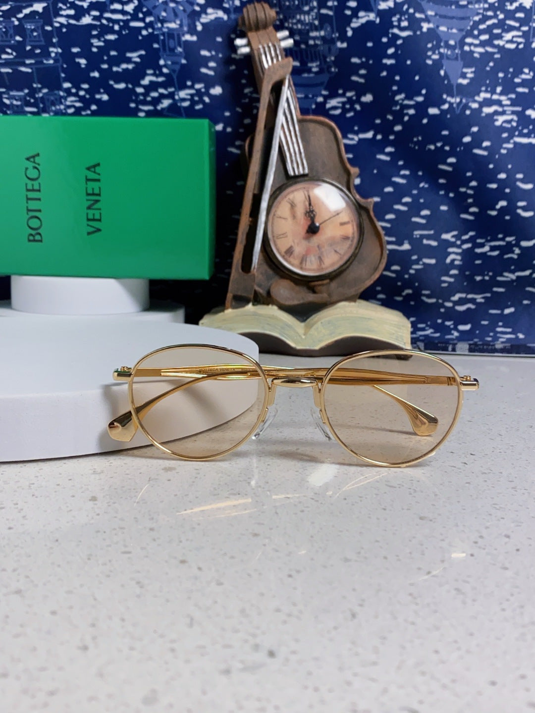 Bottega Veneta BV1396 Metal Oval Silver Lens Sunglasses for Men & Wom - 358858 - detail image 8