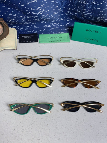 Bottega Veneta BV1390 Cat-Eye Green Lens Sunglasses for Women - 358864 - detail image 10