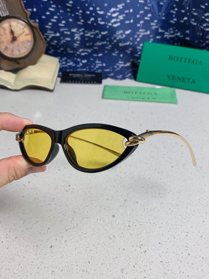 Bottega Veneta BV1390 Cat-Eye Yellow Lens Sunglasses for Women - 358863 - detail image 6