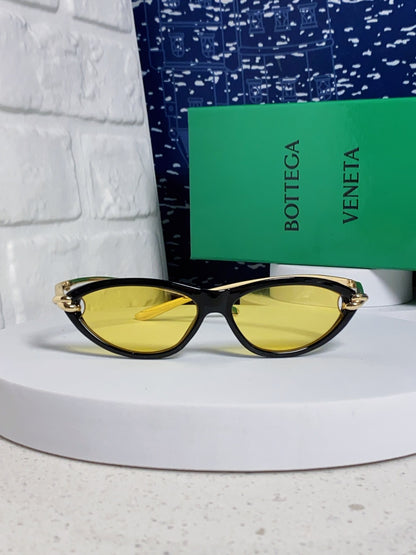 Bottega Veneta BV1390 Cat-Eye Yellow Lens Sunglasses for Women - 358863 - detail image 2