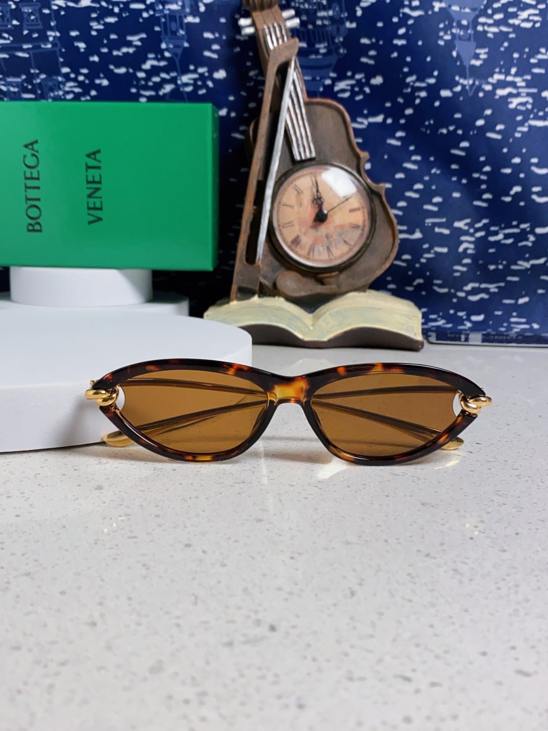 Bottega Veneta BV1390 Cat-Eye Brown Lens Sunglasses for Women - 358866 - detail image 8