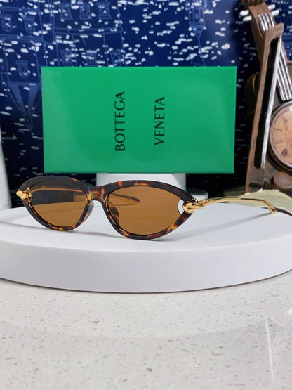 Bottega Veneta BV1390 Cat-Eye Brown Lens Sunglasses for Women - 358866