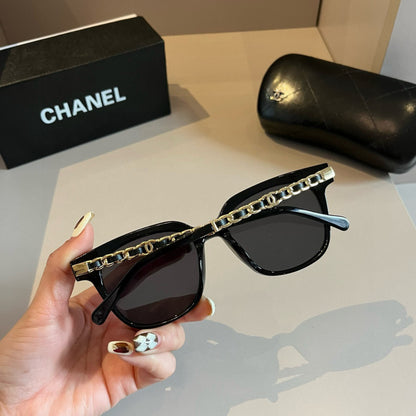 Chanel Oversized Gold Lens Sunglasses for Men & Women - detail image 8