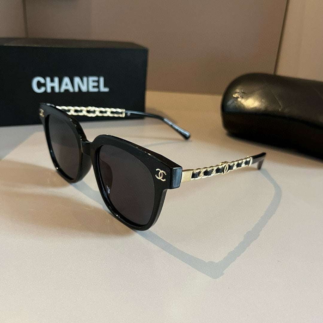 Chanel Oversized Gold Lens Sunglasses for Men & Women - detail image 3