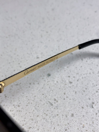 Cartier Lightweight Metal Rimless Black Lens Sunglasses for Men & Wom - 132560 - detail image 8