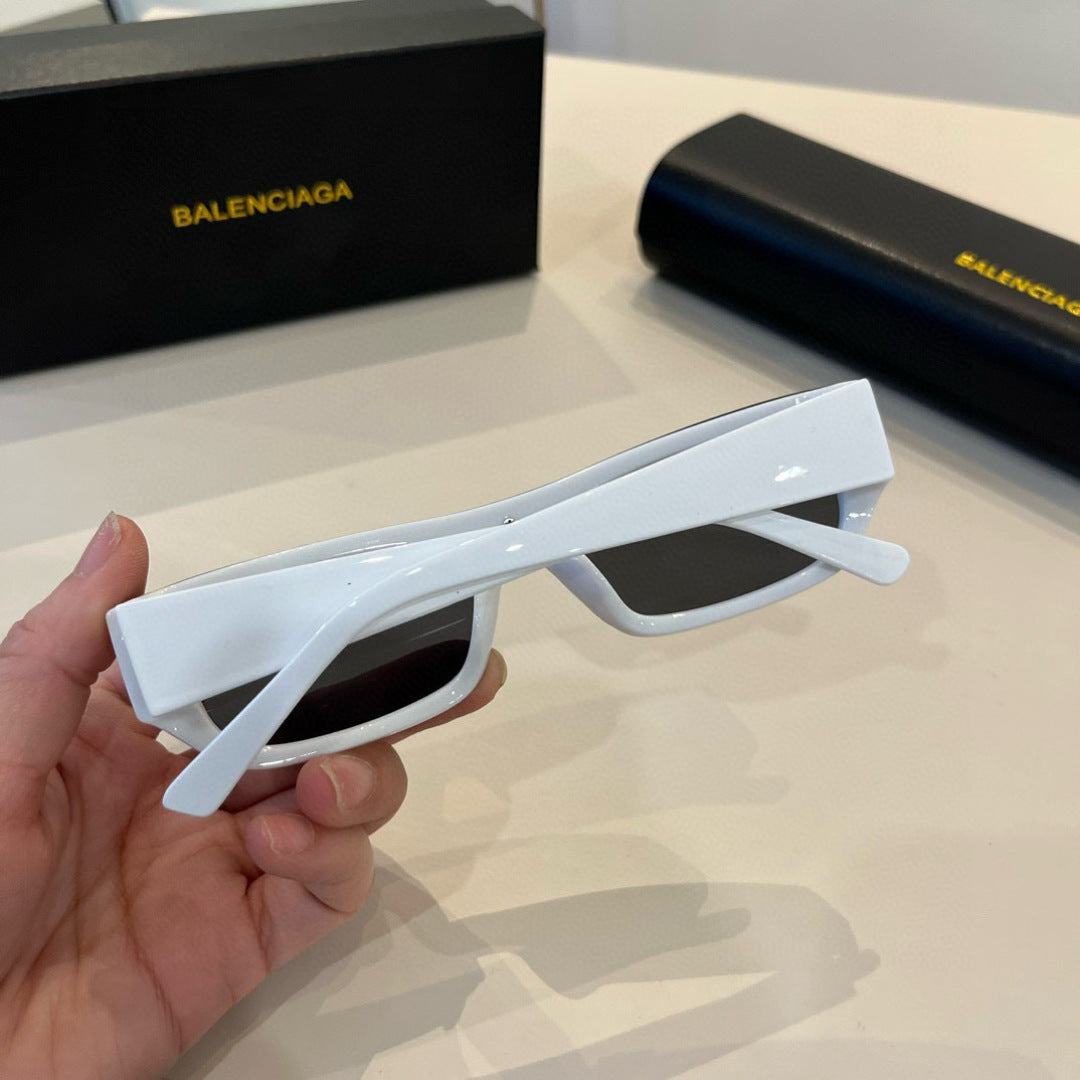 Balenciaga Rectangular Silver Lens Sunglasses for Men & Women - 432549 - detail image 9