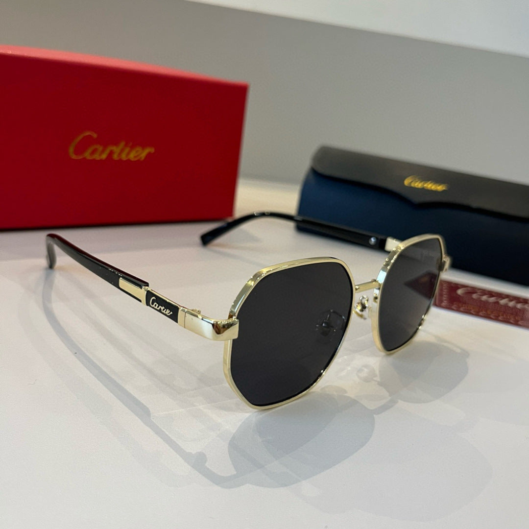Cartier Lightweight Metal Rimless Silver Lens Sunglasses for Men & Wo - 449465