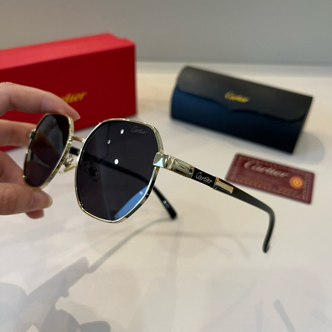 Cartier Lightweight Metal Rimless Silver Lens Sunglasses for Men & Wo - 449465 - detail image 4
