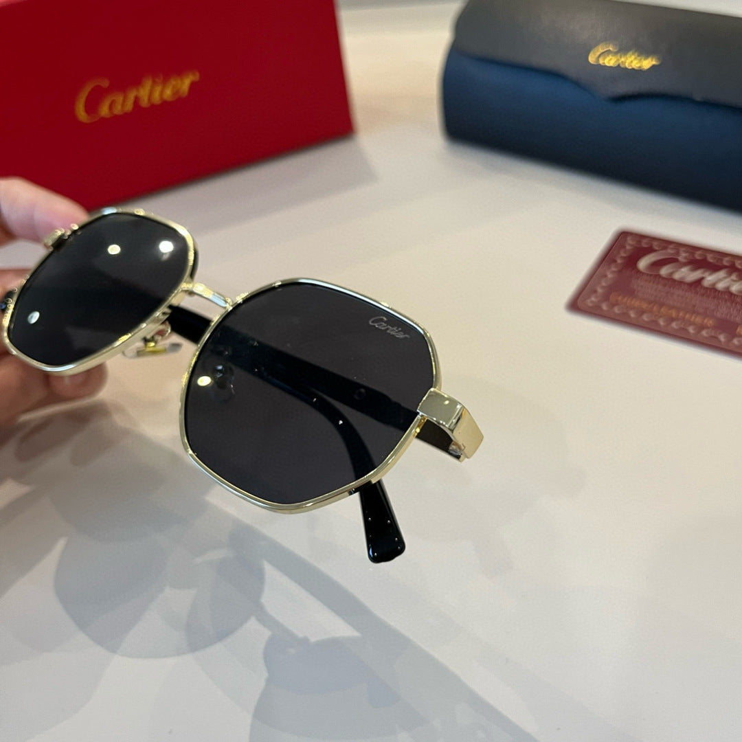 Cartier Lightweight Metal Rimless Silver Lens Sunglasses for Men & Wo - 449465 - detail image 7