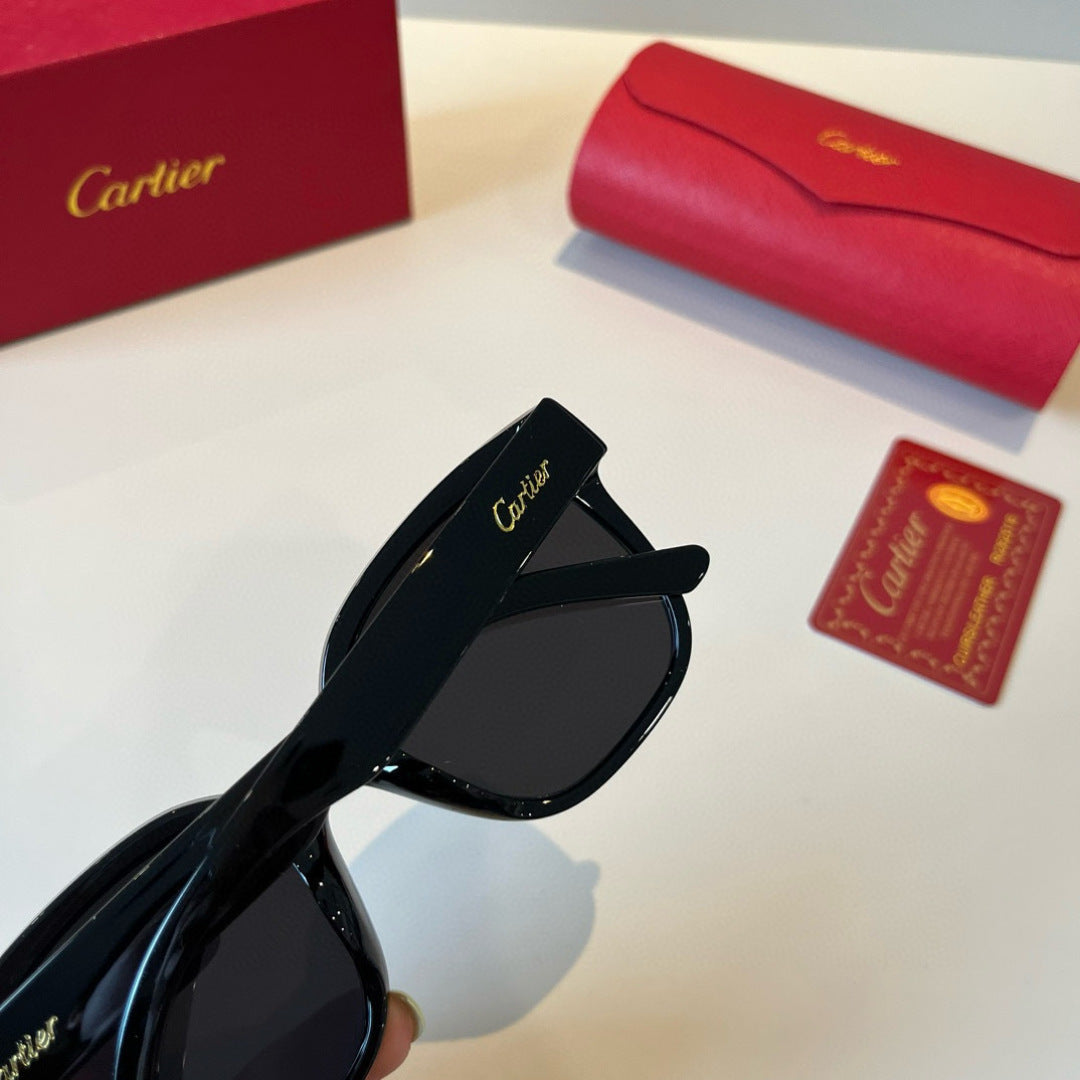 Cartier Lightweight Metal Rimless Black Lens Sunglasses for Men & Wom - 432325 - detail image 7
