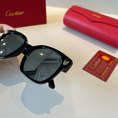 Cartier Lightweight Metal Rimless Black Lens Sunglasses for Men & Wom - 432325 - detail image 6