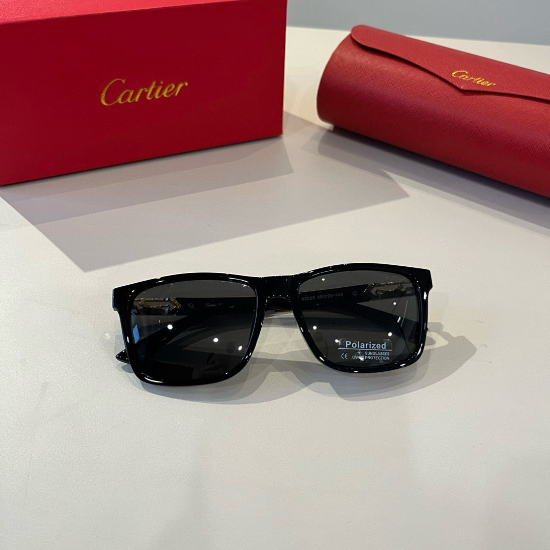 Cartier Fashion Black Lens Sunglasses for Men & Women - 449466 - detail image 6