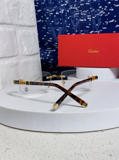 Cartier Lightweight Rimless Silver Lens Sunglasses for Men & Women - 382738 - detail image 3