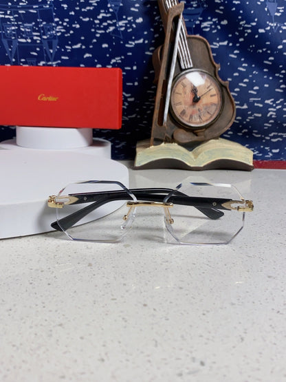 Cartier Lightweight Rimless Silver Lens Sunglasses for Men & Women - 382859 - detail image 9