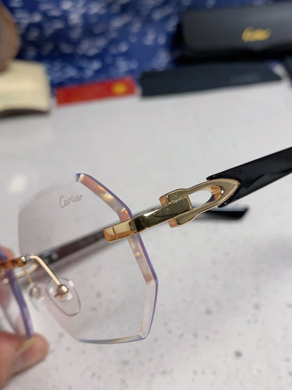 Cartier Lightweight Rimless Silver Lens Sunglasses for Men & Women - 382859 - detail image 7
