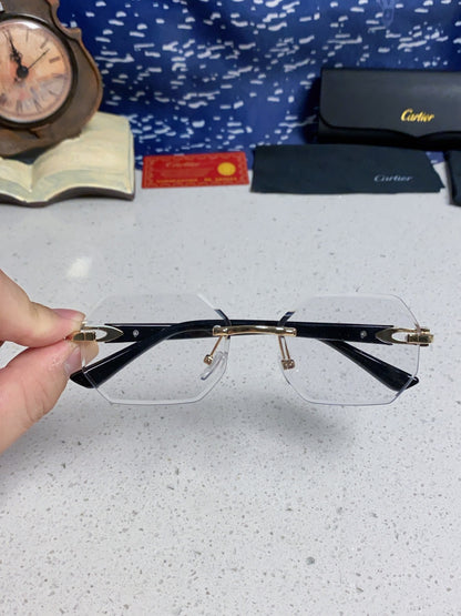 Cartier Lightweight Rimless Silver Lens Sunglasses for Men & Women - 382859 - detail image 4