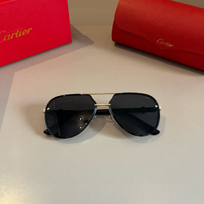 Cartier Metal Fashion Gold Lens Sunglasses for Men & Women - 935084 - detail image 8