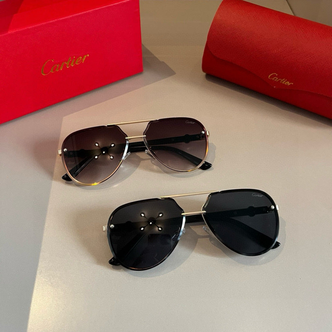 Cartier Metal Fashion Gold Lens Sunglasses for Men & Women - 935084 - detail image 11