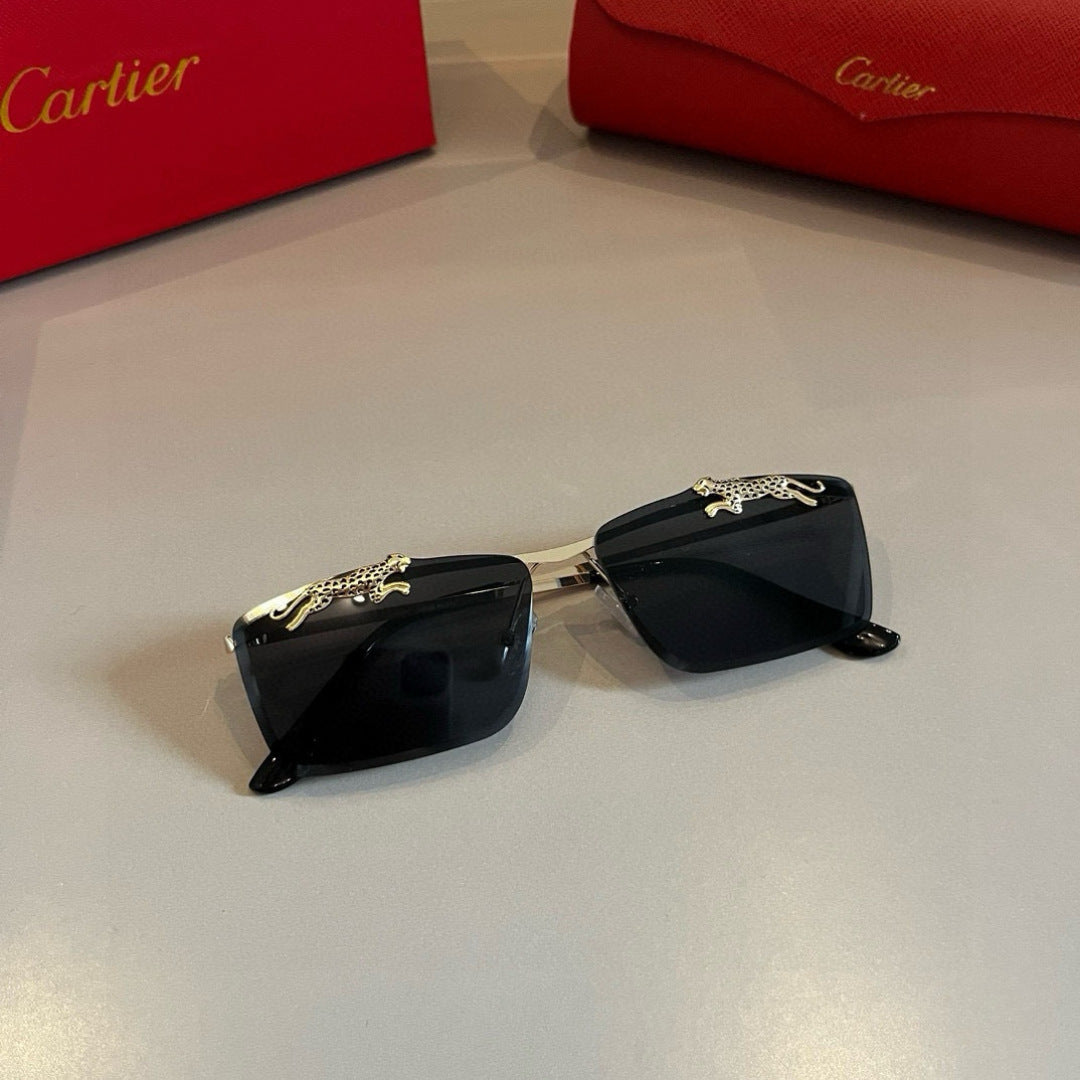 Cartier Lightweight Metal Rimless Gold Lens Sunglasses for Men & Wome - 372258 - detail image 4
