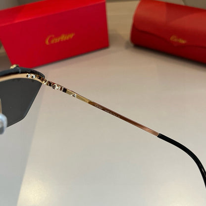 Cartier Lightweight Metal Rimless Gold Lens Sunglasses for Men & Wome - 465770 - detail image 8