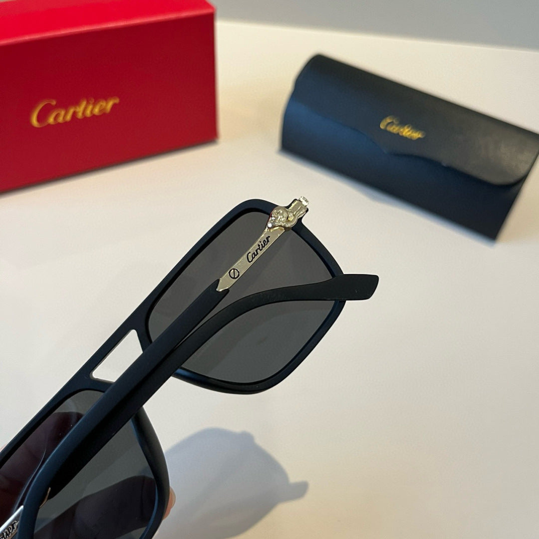 Cartier Fashion Black Lens Sunglasses for Men & Women - detail image 8