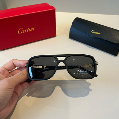 Cartier Fashion Black Lens Sunglasses for Men & Women - detail image 5