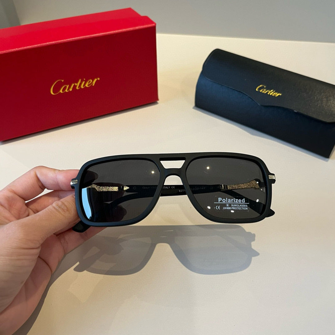 Cartier Fashion Black Lens Sunglasses for Men & Women - 935086 - detail image 5