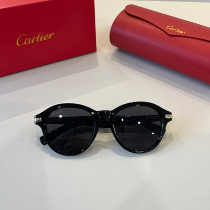 Cartier Lightweight Metal Rimless Black Lens Sunglasses for Men & Wom - 449510 - detail image 7
