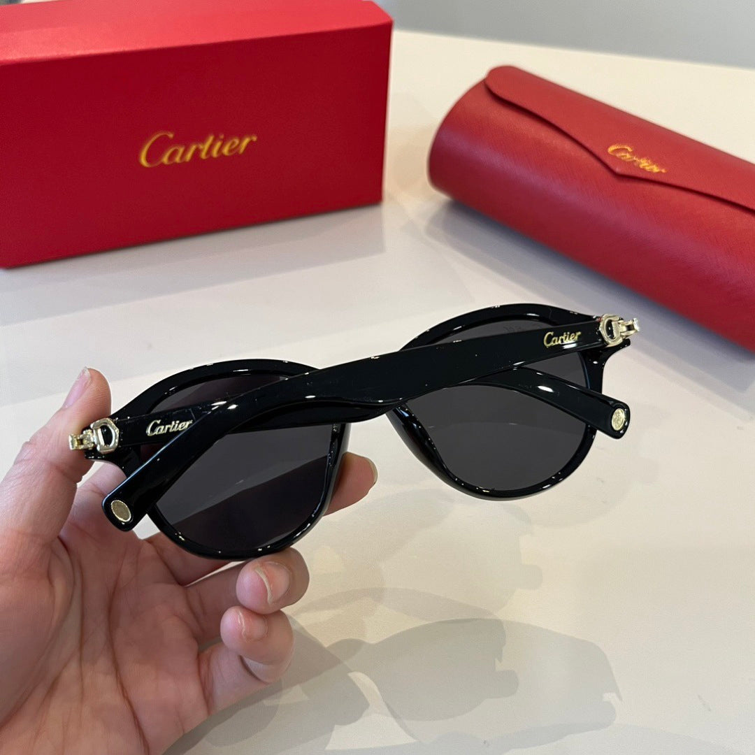 Cartier Lightweight Metal Rimless Black Lens Sunglasses for Men & Wom - 415871 - detail image 6