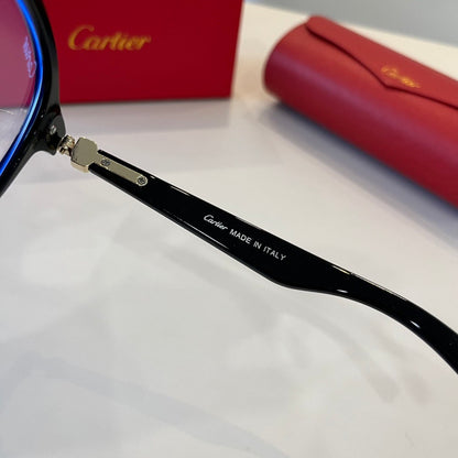 Cartier Lightweight Metal Rimless Silver Lens Sunglasses for Men & Wo - 487335 - detail image 9