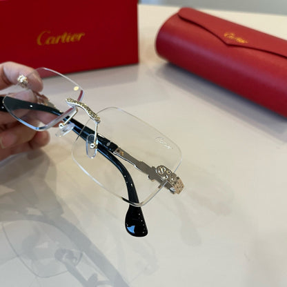 Cartier Lightweight Metal Rimless Silver Lens Sunglasses for Men & Wo - 935106 - detail image 5