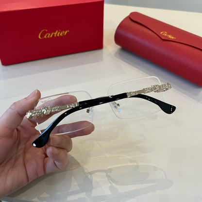Cartier Lightweight Metal Rimless Silver Lens Sunglasses for Men & Wo - 935106 - detail image 7