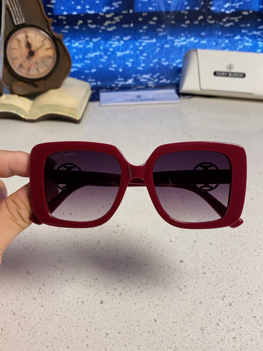 Burberry Square Red Lens Sunglasses for Women - 432507 - detail image 4