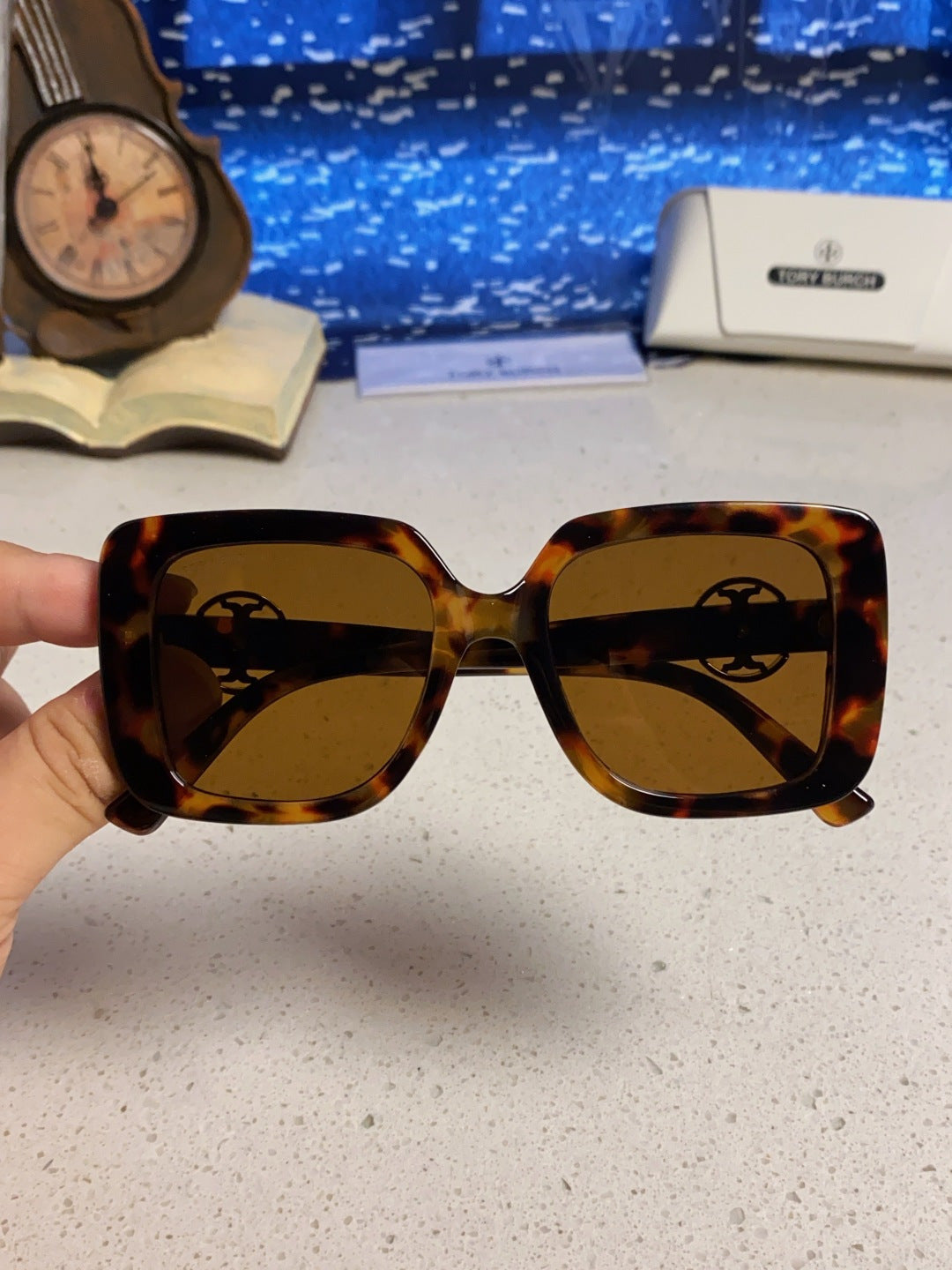 Burberry Square Brown Lens Sunglasses for Women - 432508 - detail image 4