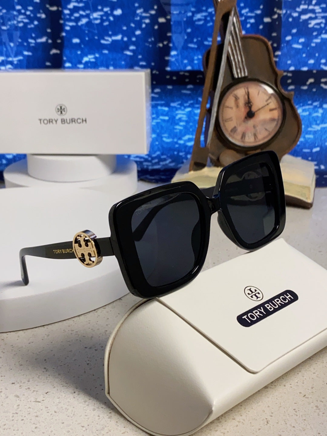 Burberry Square Black Lens Sunglasses for Women - 432510 - detail image 10
