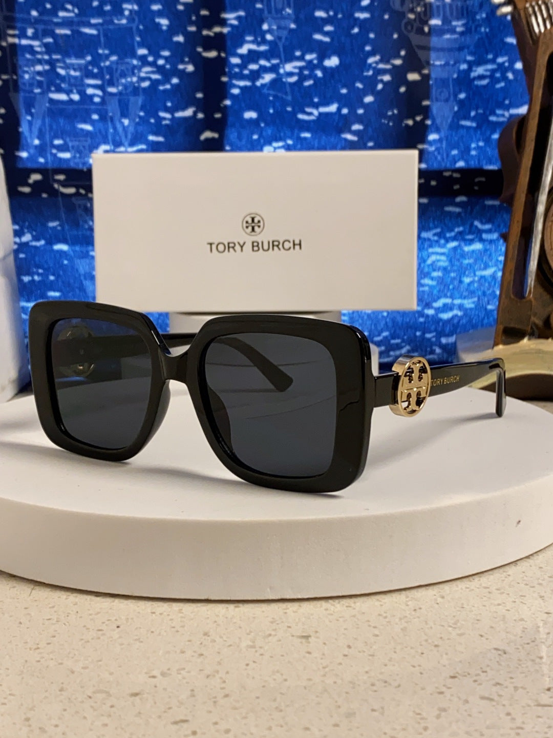 Burberry Square Black Lens Sunglasses for Women - 432510
