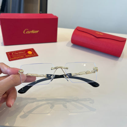 Cartier Lightweight Metal Rimless Silver Lens Sunglasses for Men & Wo - 998260 - detail image 9