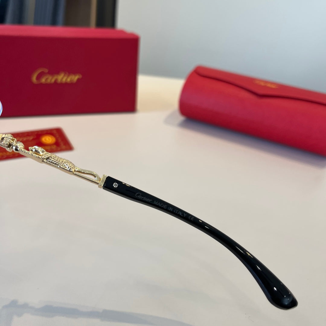 Cartier Lightweight Metal Rimless Silver Lens Sunglasses for Men & Wo - 998260 - detail image 4