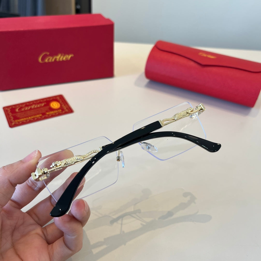 Cartier Lightweight Metal Rimless Silver Lens Sunglasses for Men & Wo - 867181 - detail image 7