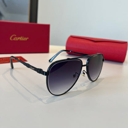 Cartier Lightweight Metal Rimless Silver Lens Sunglasses for Men & Wo - 867183