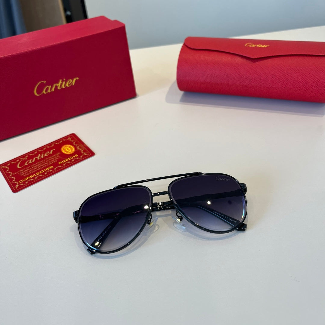 Cartier Lightweight Metal Rimless Silver Lens Sunglasses for Men & Wo - 449505 - detail image 11