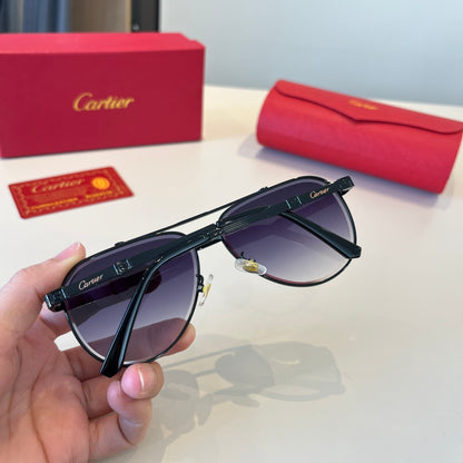 Cartier Lightweight Metal Rimless Silver Lens Sunglasses for Men & Wo - 398992 - detail image 7