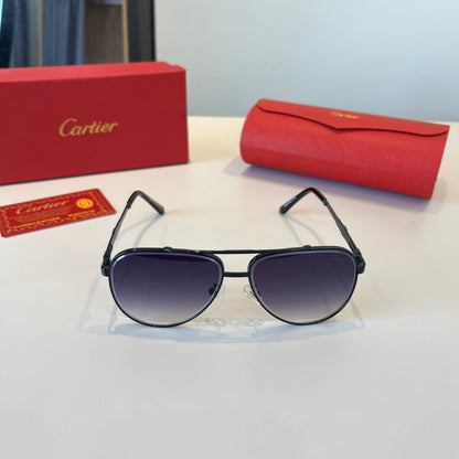 Cartier Lightweight Metal Rimless Silver Lens Sunglasses for Men & Wo - 449505 - detail image 2