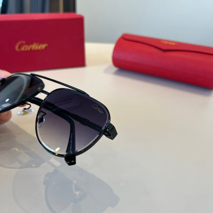 Cartier Lightweight Metal Rimless Silver Lens Sunglasses for Men & Wo - 465805 - detail image 9