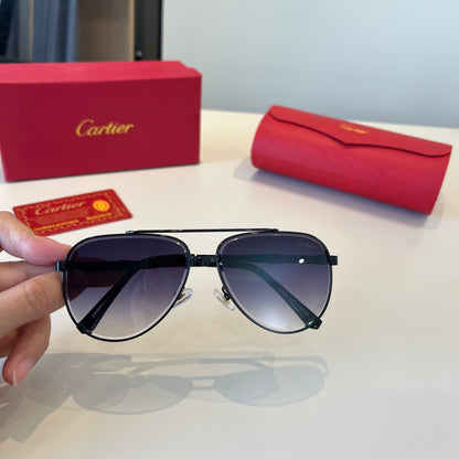 Cartier Lightweight Metal Rimless Silver Lens Sunglasses for Men & Wo - 998262 - detail image 10